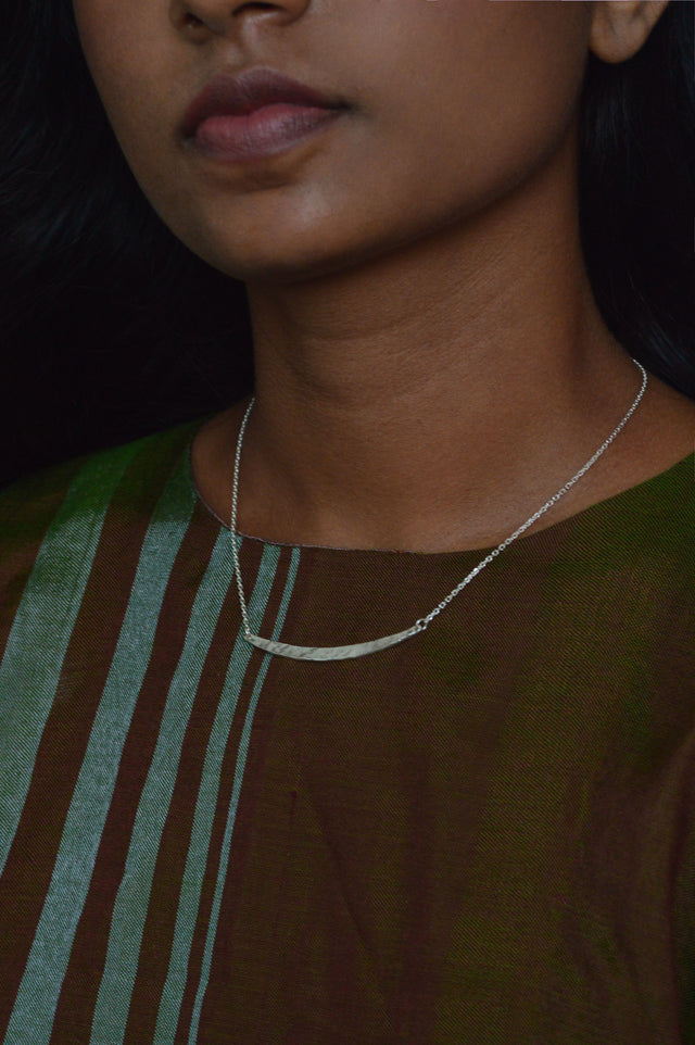Ada Bar Silver Necklace