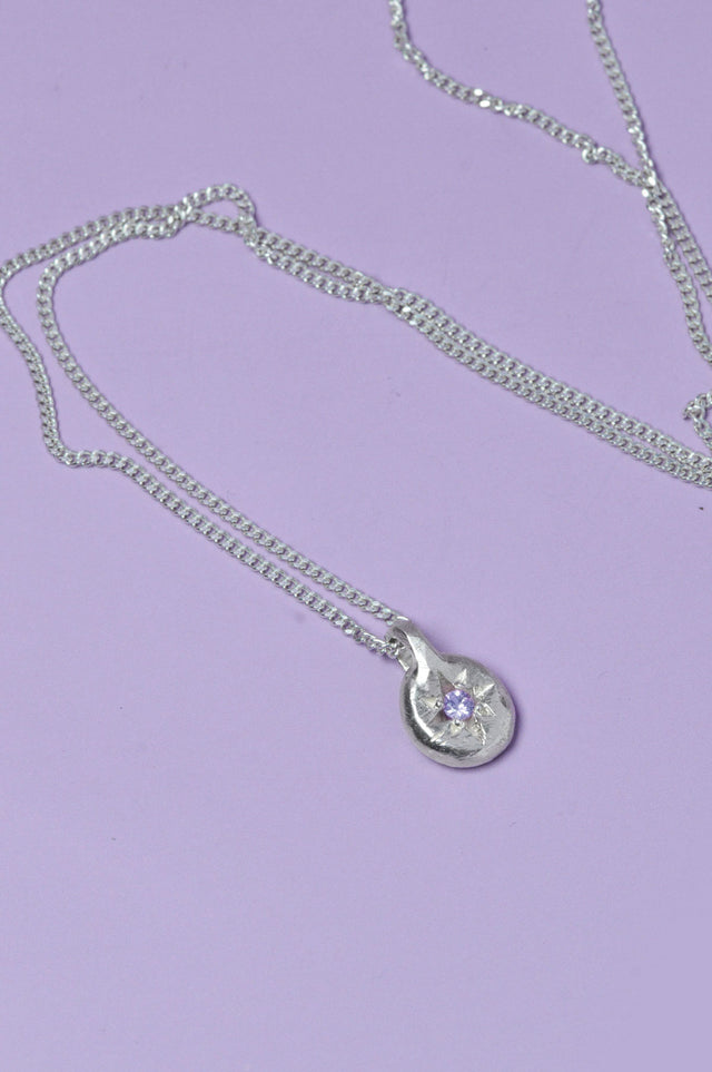Fay Amethyst Silver Pendant