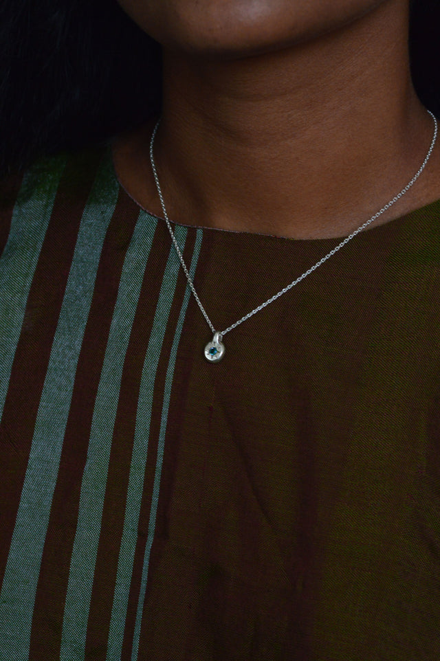 Fay Blue Sapphire Pendant Silver