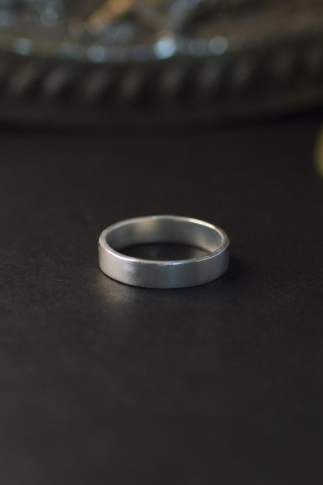 Satin Silver Band