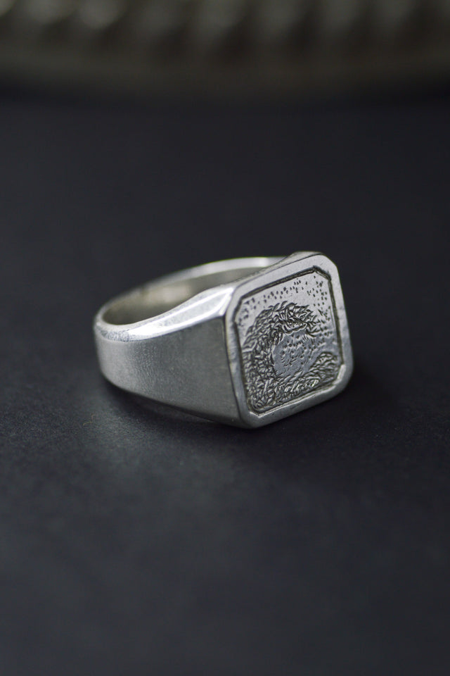 Arvan Wave Signet Ring