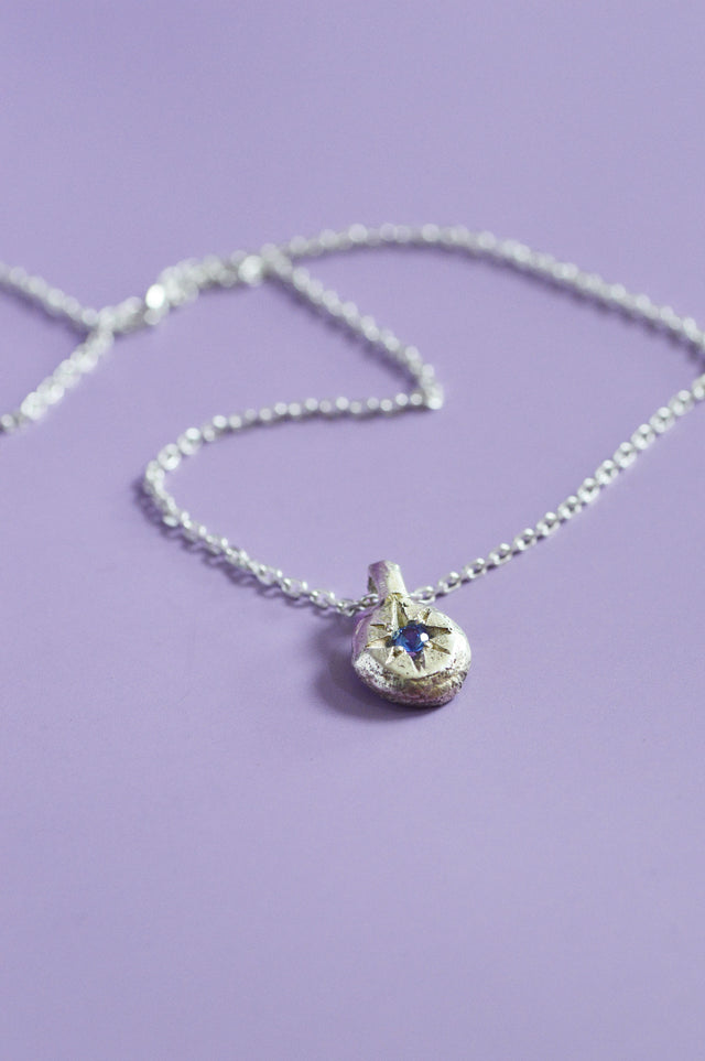 Fay Blue Sapphire Pendant Silver