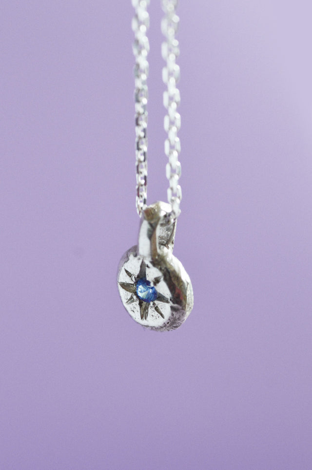 Fay Blue Sapphire Pendant Silver